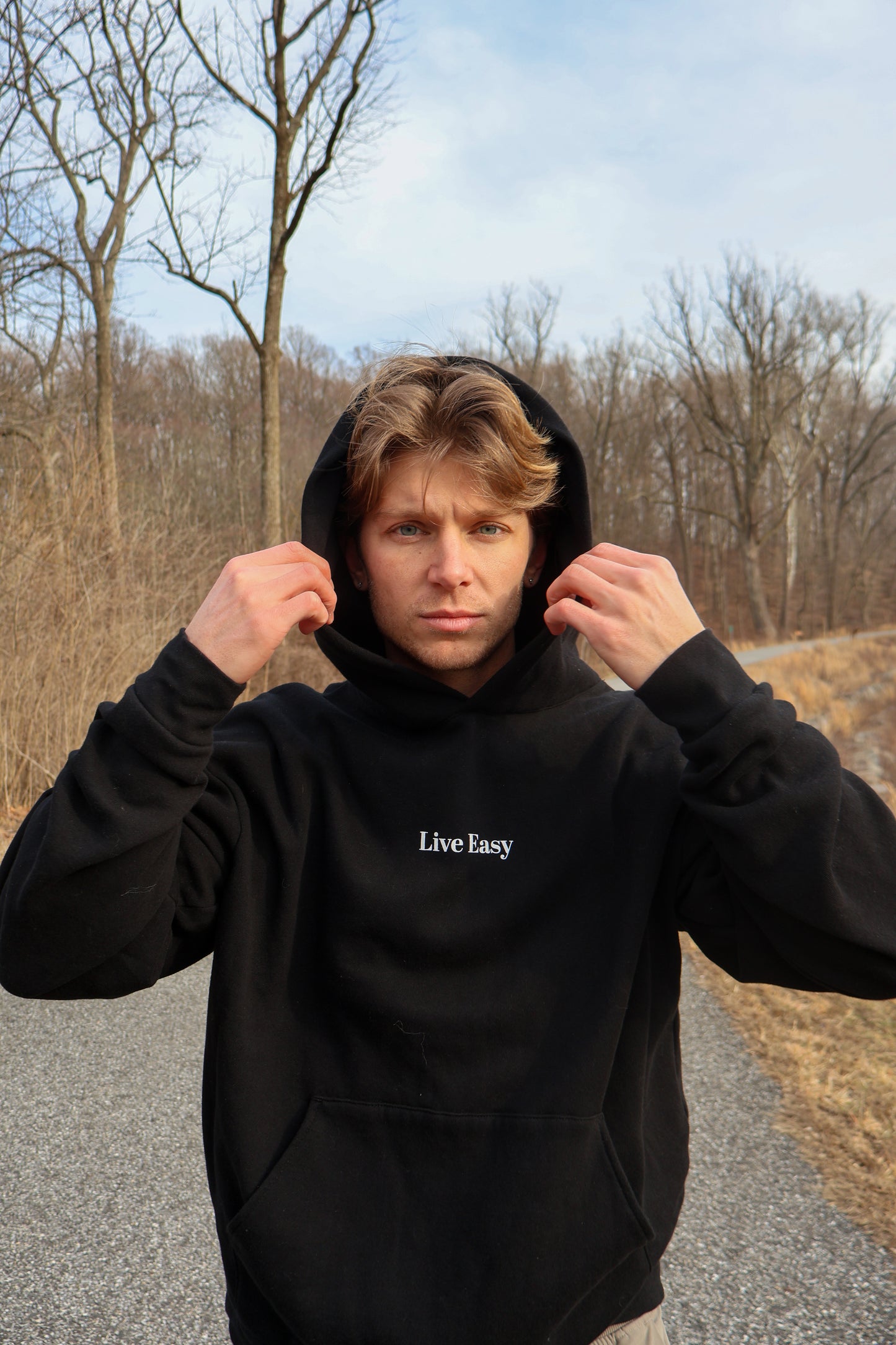 Live Easy Black Hoodie