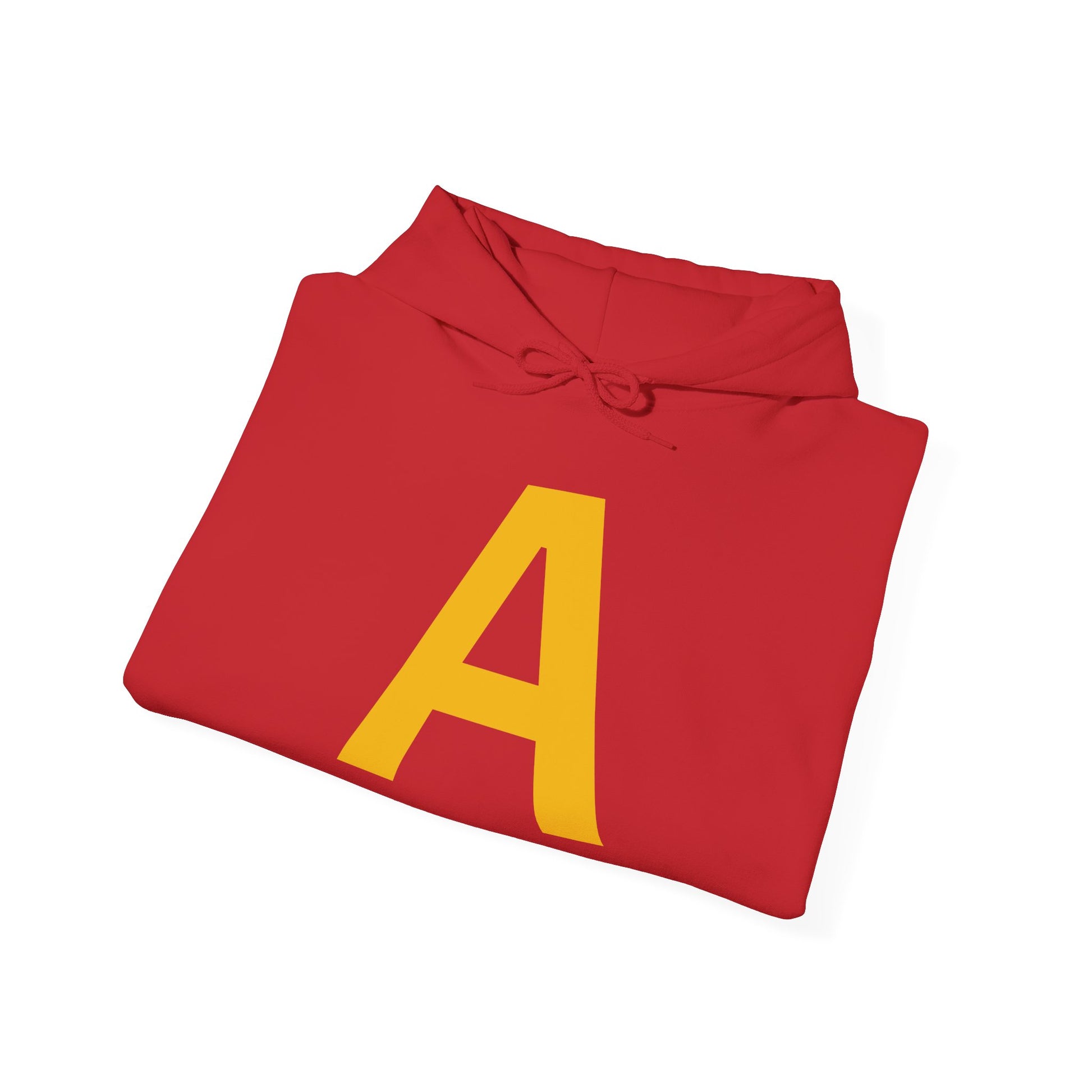 Personalized Initial Hoodie, Cozy Unisex Sweatshirt, Warm Red Pullover for Gifts, Customizable Sweater for Any Occasion, Trendy [...]